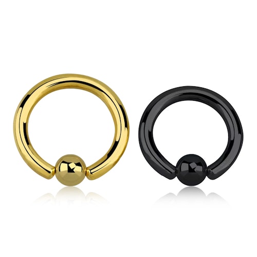 PVD-Pläterad BCR 2.5mm med 6mm kula