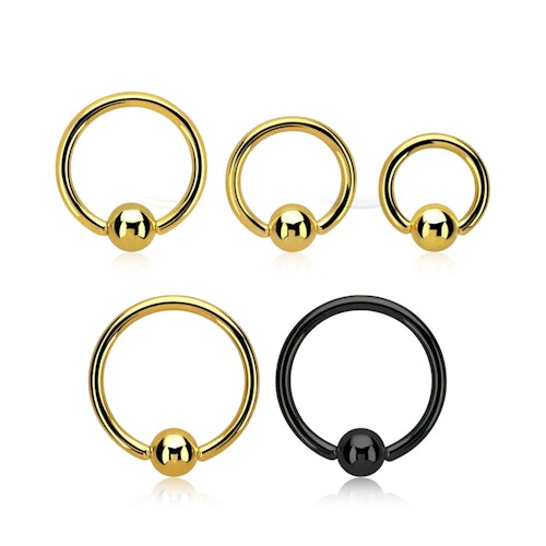 PVD-Pläterad BCR 1.6mm med 5mm kula