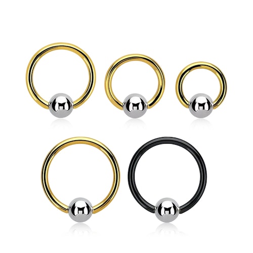 PVD-Pläterad BCR 1.6mm med 5mm stålkula