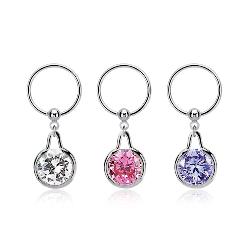 BCR 1.2mm med hängande cubic zirconia