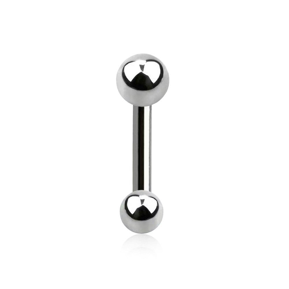 Tragus Barbell 1.2mm med 3mm kula och 4mm kula