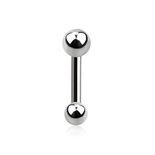 Tragus Barbell 1.2mm med 3mm kula och 4mm kula