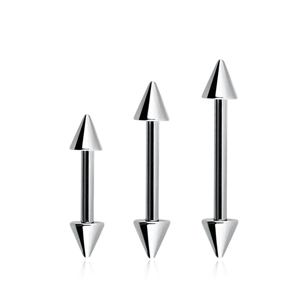 Barbell 1mm med 3mm kon