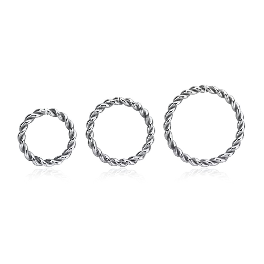 Sömlös ring twistad design 1.0mm