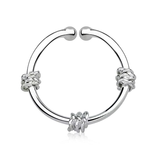 Fake Septum i 925 silver - 3 separata rep