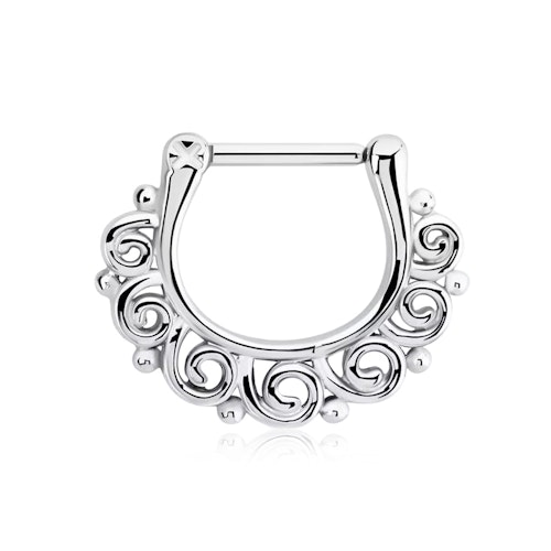 Septum Clicker - Indian Swirl Design
