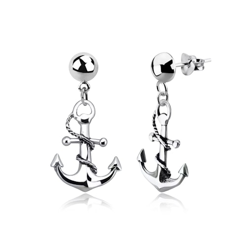 Helix Örhänge - Ankare i 925 Silver