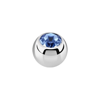Lös kula med crystal 1.6mm / 3mm