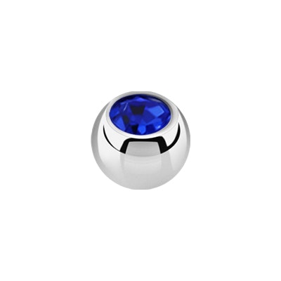 Lös kula med crystal 1.6mm / 3mm
