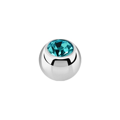 Lös kula med crystal 1.6mm / 3mm