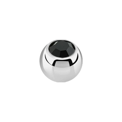 Lös kula med crystal 1.6mm / 3mm