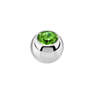 Lös kula med crystal 1.6mm / 3mm