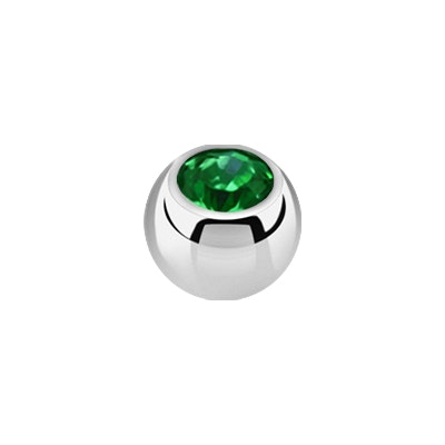 Lös kula med crystal 1.6mm / 3mm