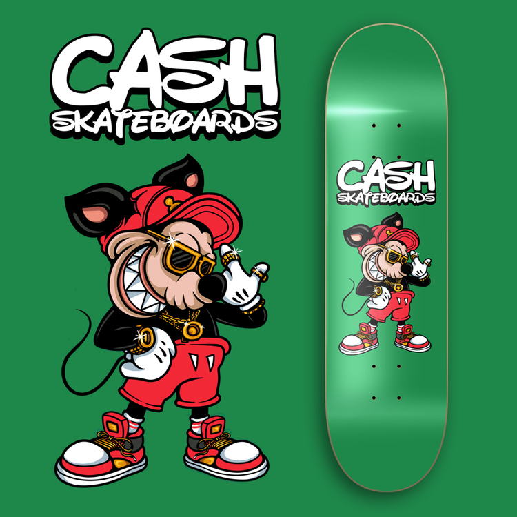 Cash Skateboards "Hiphop Mouse”