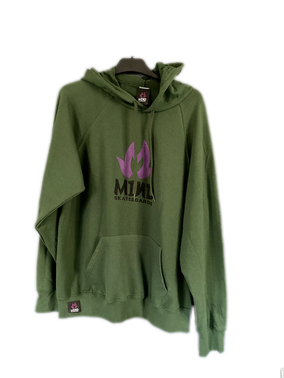 Mind Skateboards "Green Chest Print Hoodie"