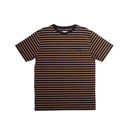 FALLEN - STRIPES Tee - NAVY BLUE / HABANO