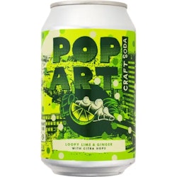 Hammars Bryggeri Pop Art Craft Soda Loopy Lime & Ginger 33cl 24st