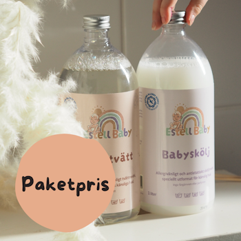 Babytvätt - Tvättmedel + Sköljmedel PAKETPRIS