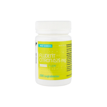FLUDENT CITRON SUGTAB 0,25MG 200 ST