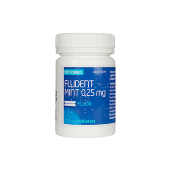 FLUDENT SUGTABL MINT 0,25MG 200 ST