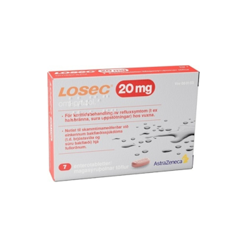LOSEC MUPS TABL 20MG 1X7