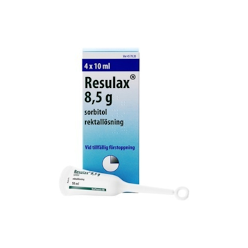 Resulax, rektallösning 8,5 g, 4 st
