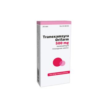 Tranexamsyra Orifarm, filmdragerad tablett 500 mg, 20 st