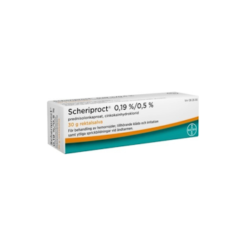 Scheriproct, rektalsalva 0,19 %/0,5 %, 30 g
