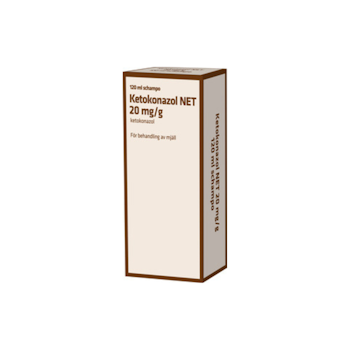 Ketokonazol NET, schampo 20 mg/g, 120 ml