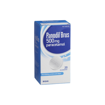 Panodil Brus, brustablett 500 mg, 20 st