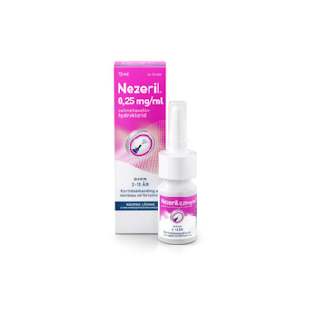 Nezeril, nässpray, lösning 0,25 mg/ml, 7,5 ml