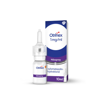 Otrinex, nässpray, lösning 1 mg/ml, 1 X 10 ml