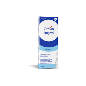 Otrivin, nässpray, lösning 1 mg/ml, 10 ml