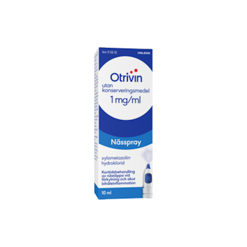 Otrivin utan konserveringsmedel, nässpray, lösning 1 mg/ml, 10 ml