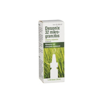 Desonix, nässpray, suspension 32 mikrogram/dos, 120 doser