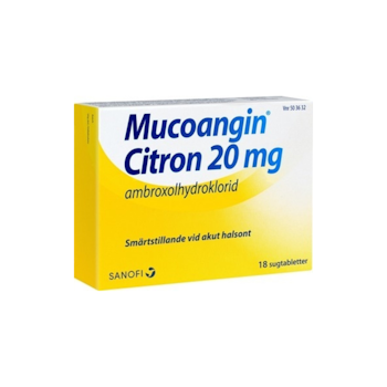 Mucoangin Citron, sugtablett 20 mg, 18 st