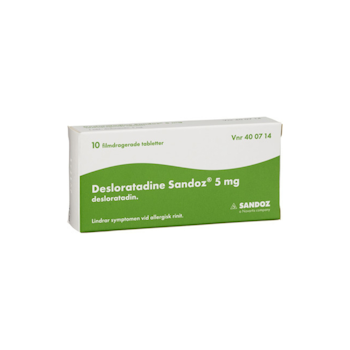 DESLORATADINE SANDOZ 5MG 10 ST