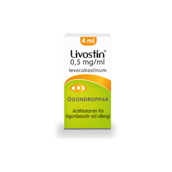 Livostin, ögondroppar, suspension 0,5 mg/ml McNeil Sweden AB, 4 ml