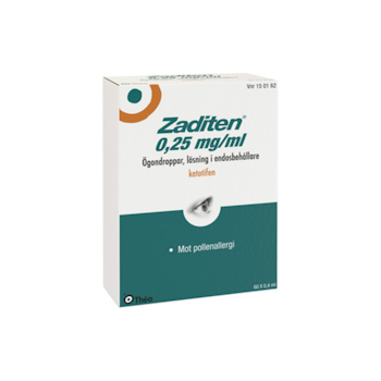 ZADITEN ÖGDR 0,25MG/ML 60X0,4ML
