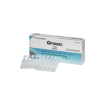 Oftagel, ögongel i endosbehållare 2,5 mg/g, 30 st
