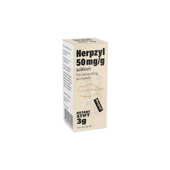Herpzyl, kutant stift 50 mg/g, 3 g