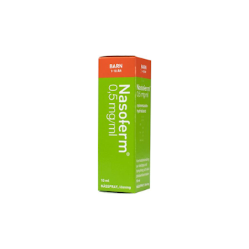 Nasoferm, nässpray, lösning 0,5 mg/ml, 10 ml