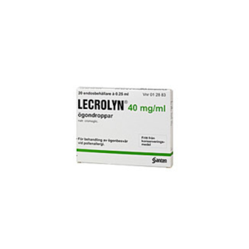 Lecrolyn, ögondroppar, lösning i endosbehållare 40 mg/ml, 60 X 1 doser