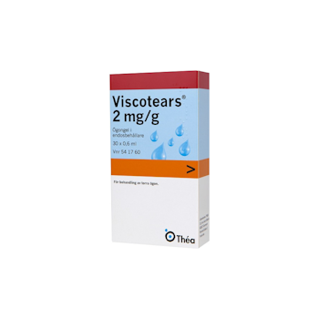 VISCOTEARS ÖGONGEL 2MG/ML 30X0,6ML
