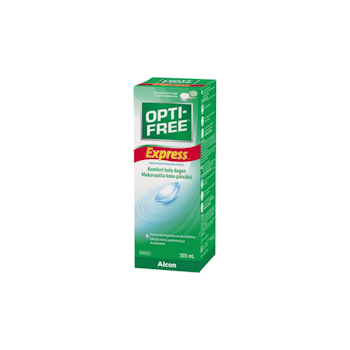 OPTI-FREE Express Express Linsvätska mjuka kontaktlinser, 355 ml