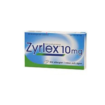 Zyrlex, filmdragerad tablett 10 mg MACURE PHARMA ApS, 30 st