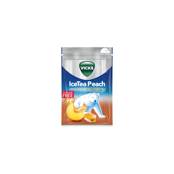 VICKS ICETEA PEACH SUGAR FREE 72G