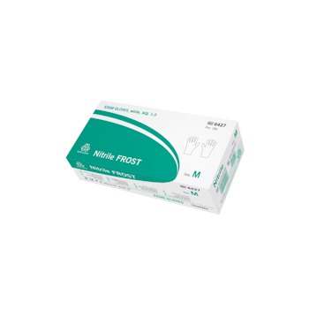 NITRILHANDSKE PUDERFRI VIT M 150ST