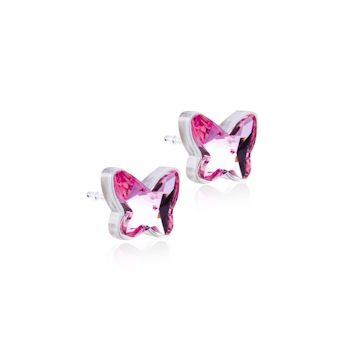 ÖRHÄNGE MP BUTTERFLY LIGHT ROSE 9MM