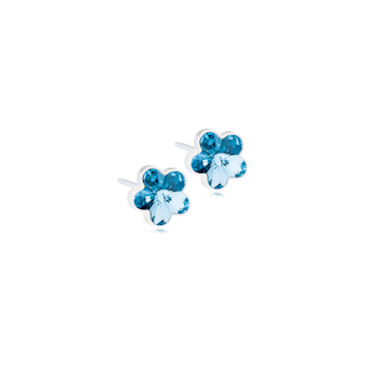 ÖRHÄNGE MP FLOWER AQUAMARINE 6MM